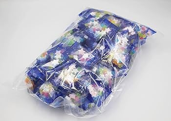 Amazon.co.jp: ラムネ菓子 星型ラムネと金平糖 小袋 詰合せ 1kg